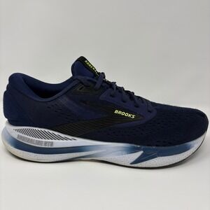 Brooks Adrenaline GTS 24 Size 11 Mens Running Shoes Navy Blue Yellow 1104371D423